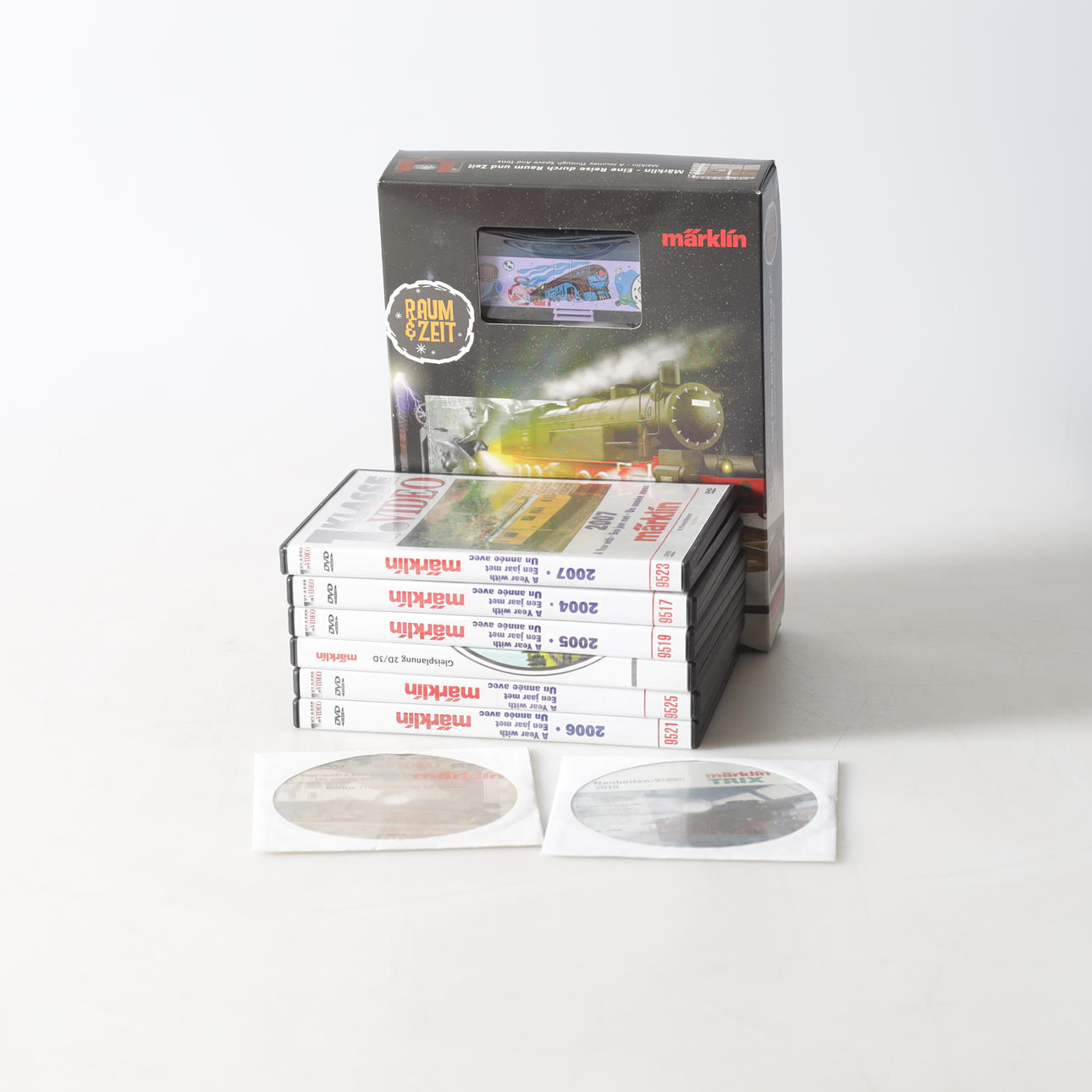DVDER & CD-ROM, 9 st, Märklin.