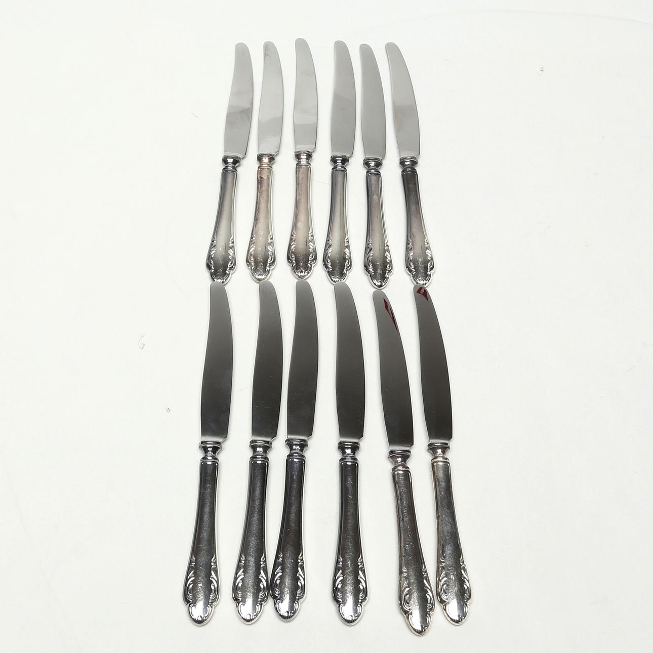 FRUKTKNIVAR, 12 st, silver, Haga.