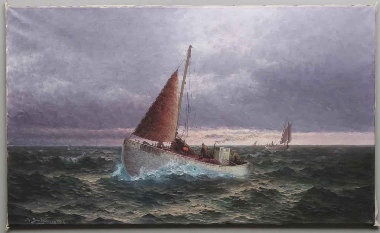 THERESIA SANDSTRÖM. Olja på duk, signerad.