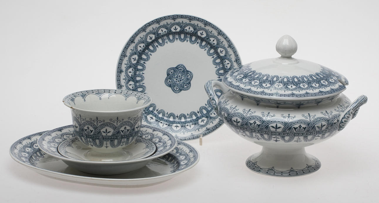 MATSERVISDELAR, 11 delar, porslin, "Victoria" Rörstrand.