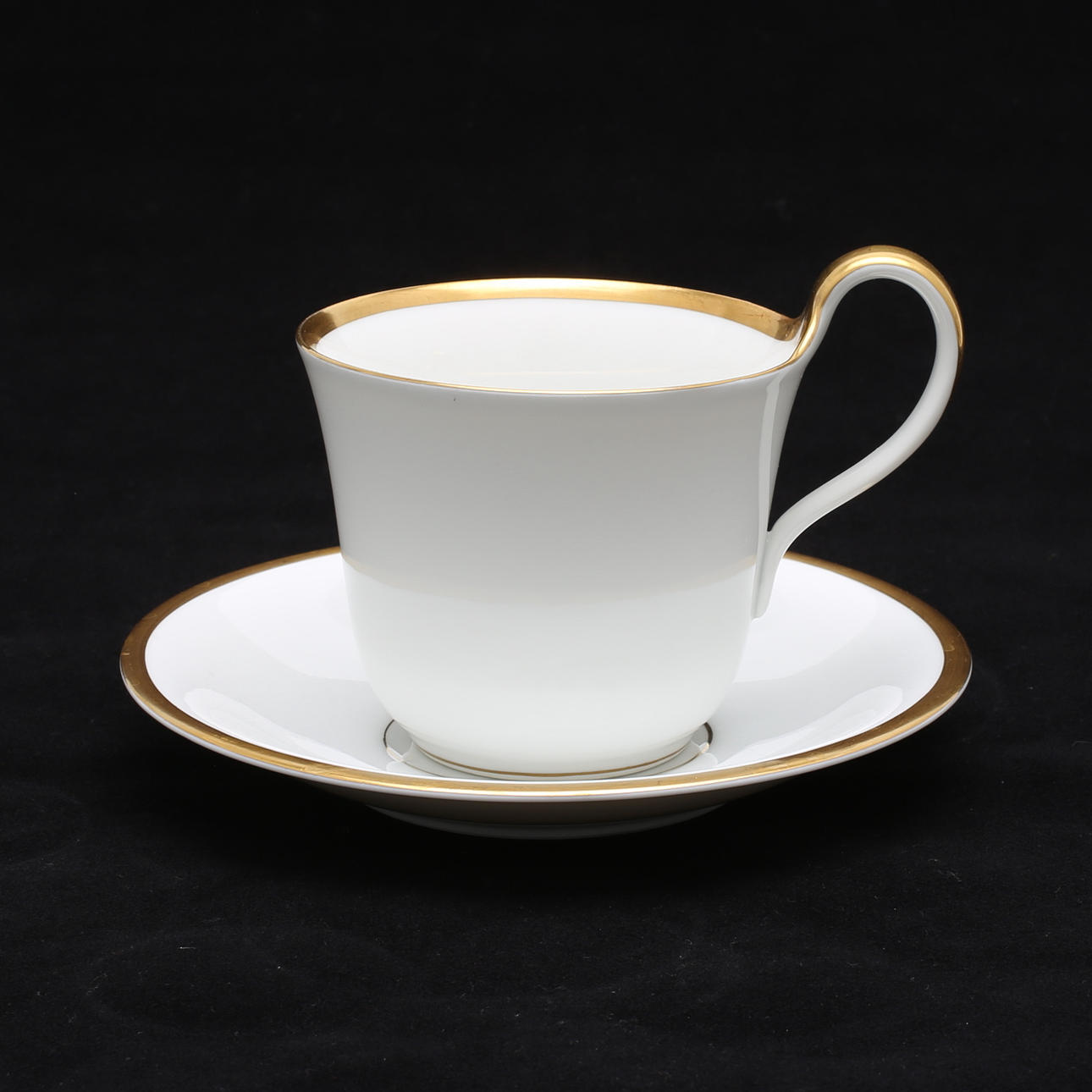 TEKOPPAR med FAT, 20 delar, "Golden Sun", porslin, Bing & Gröndahl.