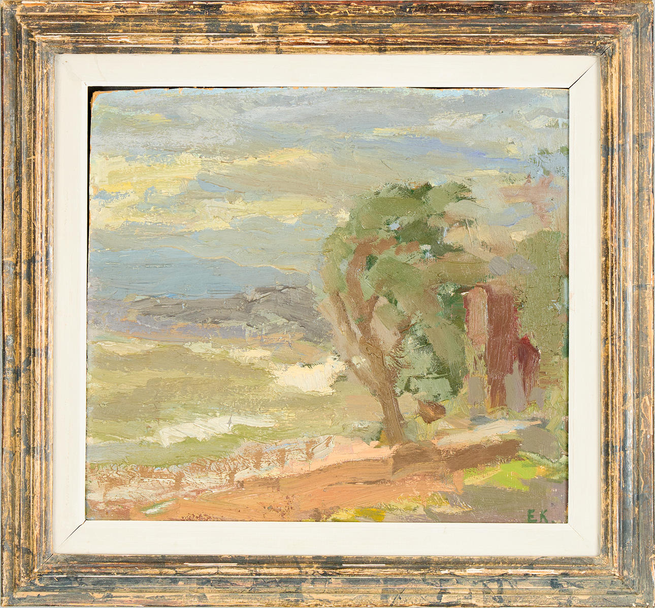 ERIK KYLBERG (1882-1947). Wind-whipped tree.