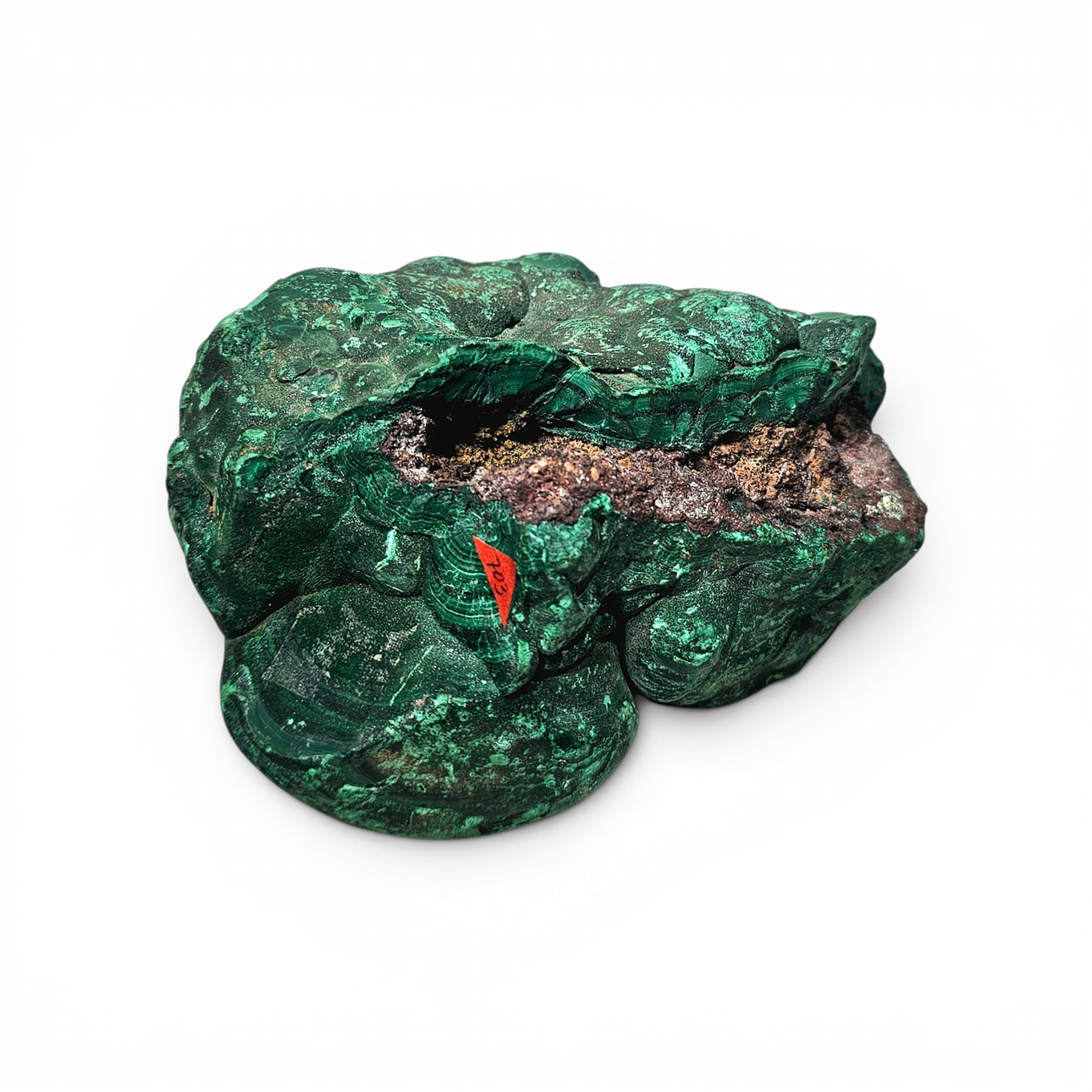 Natural malachite stone. (Rough stone).