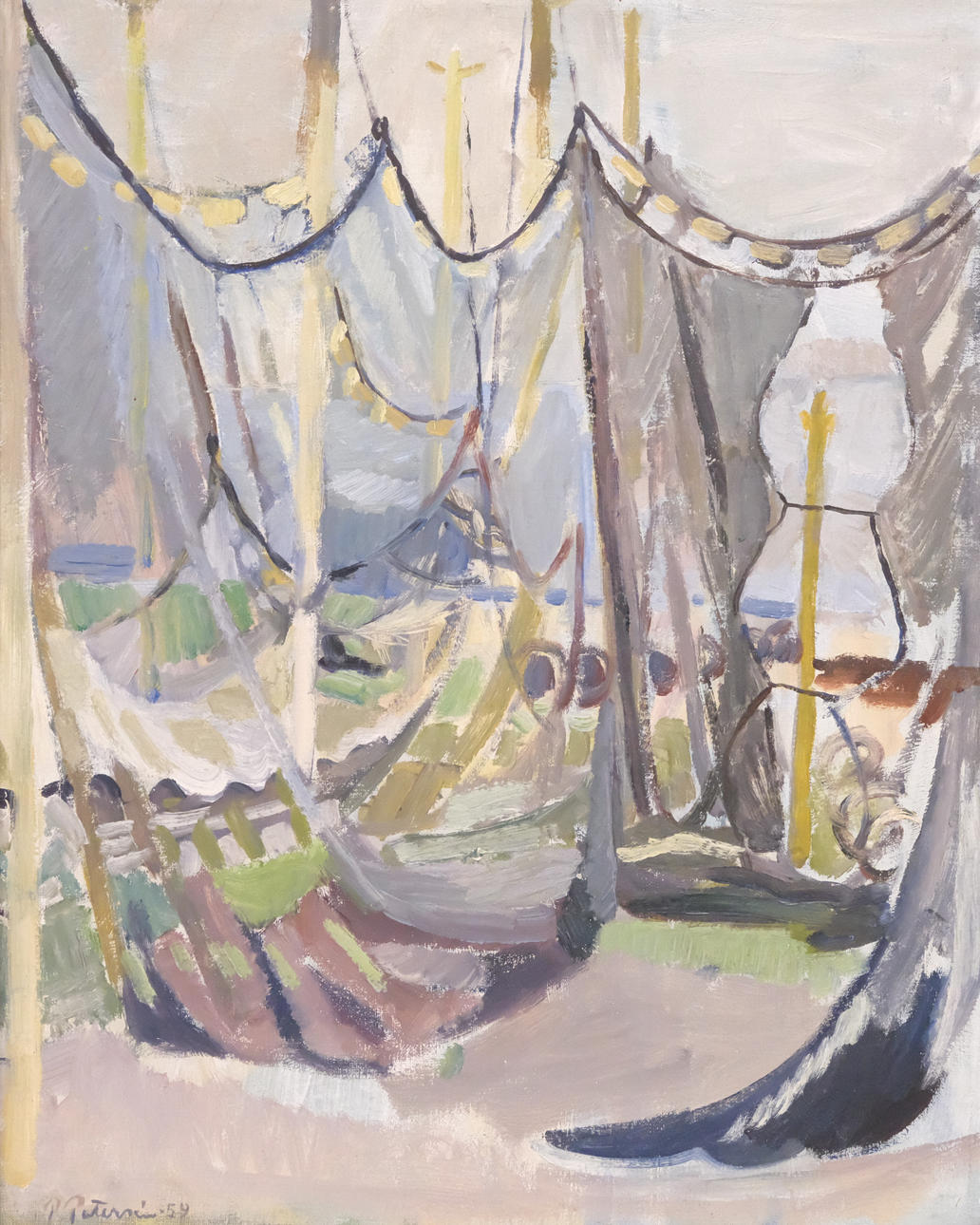 PAUL PETERSÉN. OLJA PÅ DUK.