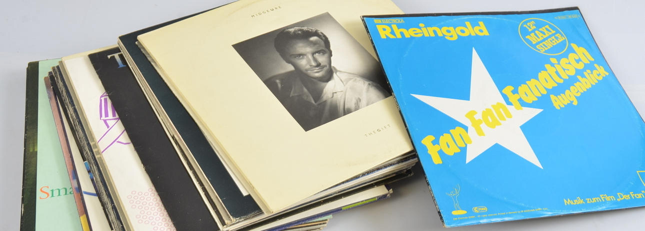 PARTI LP-SKIVOR OCH MAXISINGLAR, 29-stycken.