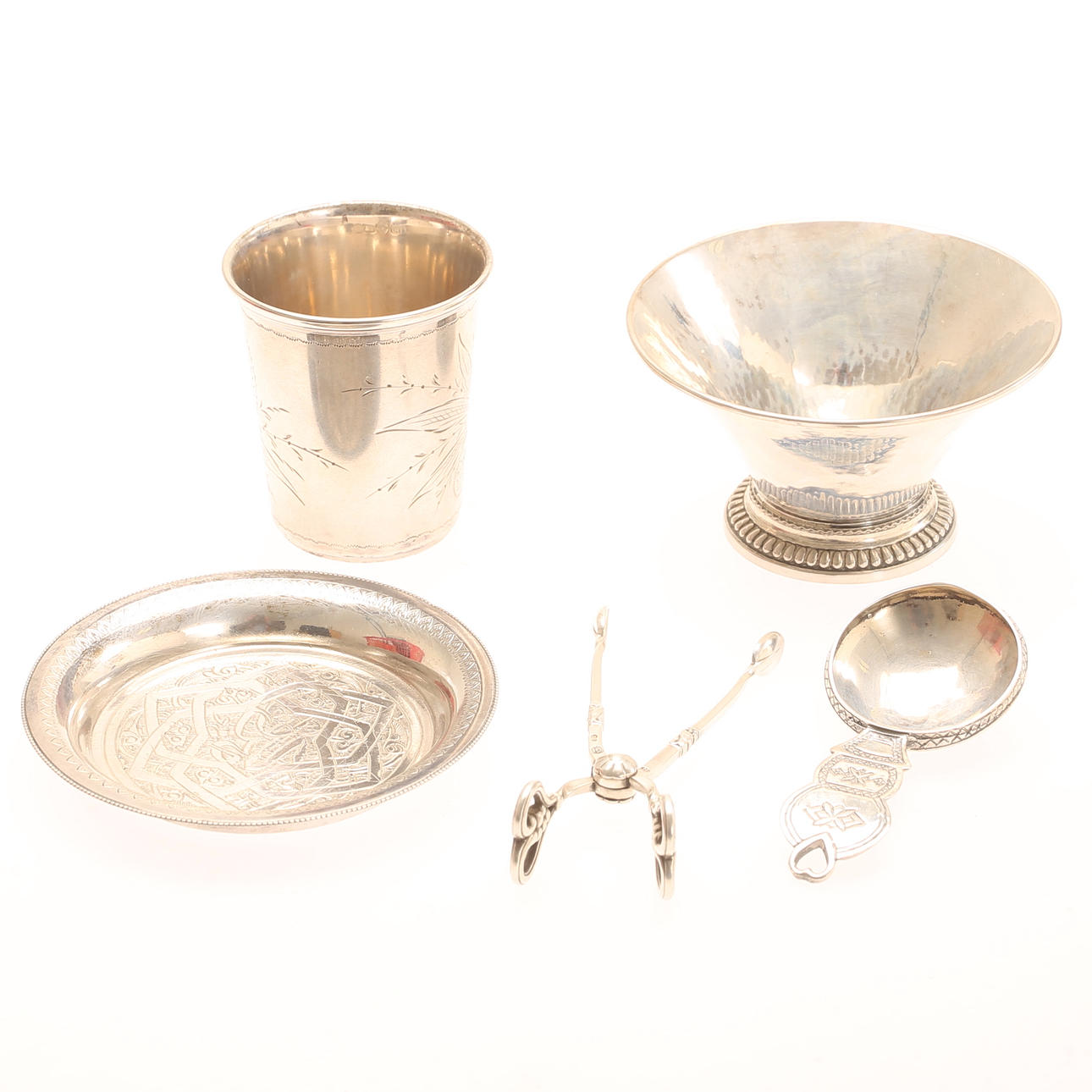 DIVERSE SILVER, 5 delar.