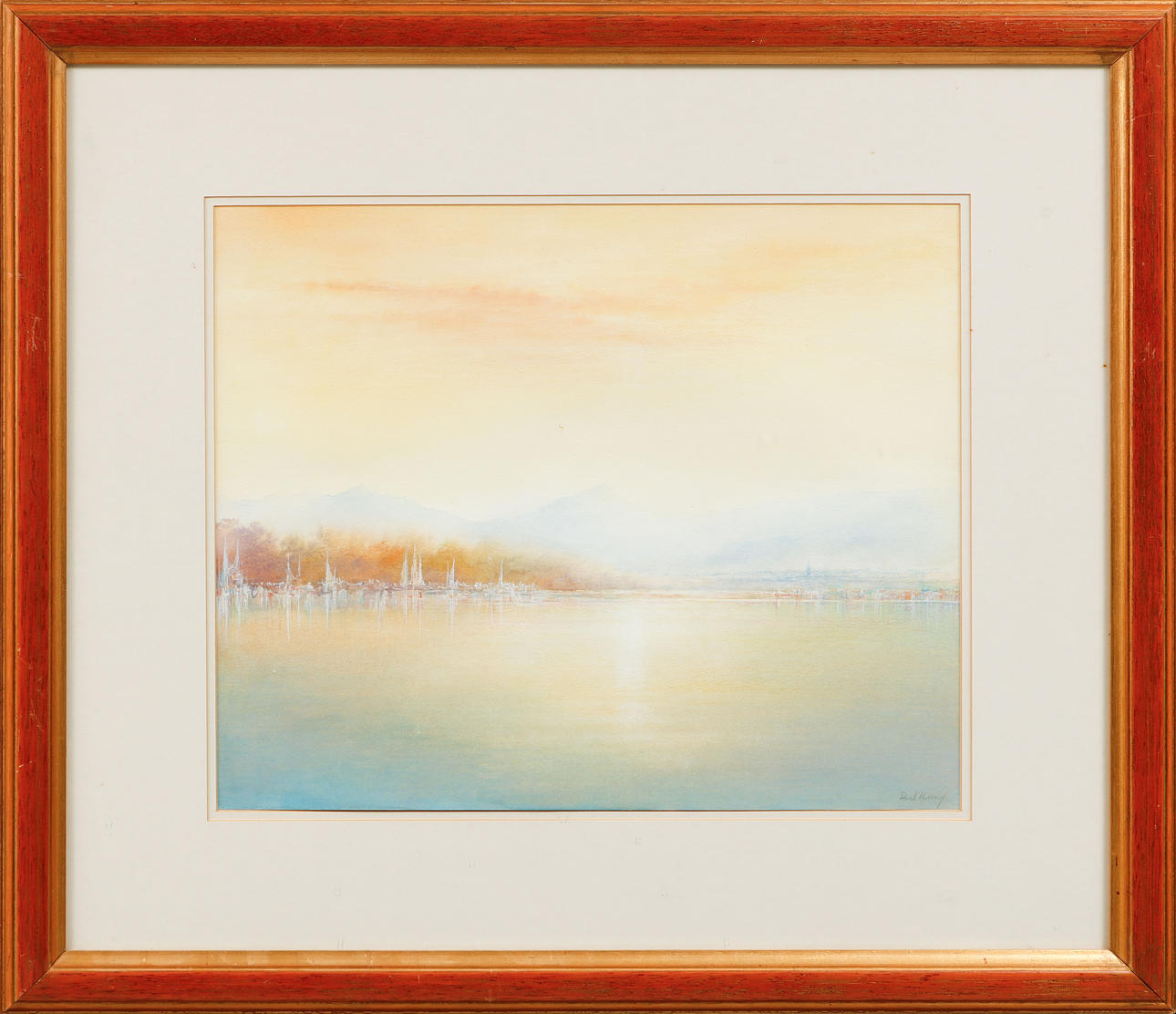 PAUL KENNY. Landscape, watercolour, signed.