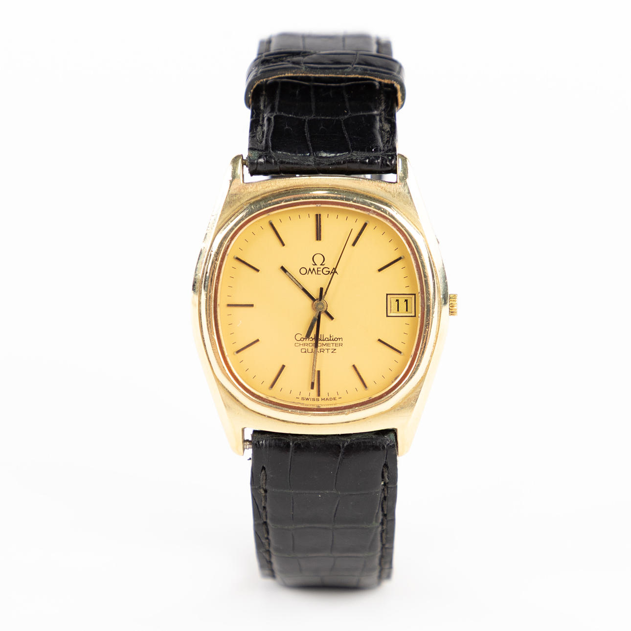 OMEGA. Constellation Chronometer Quartz, 34 mm, 1980s.