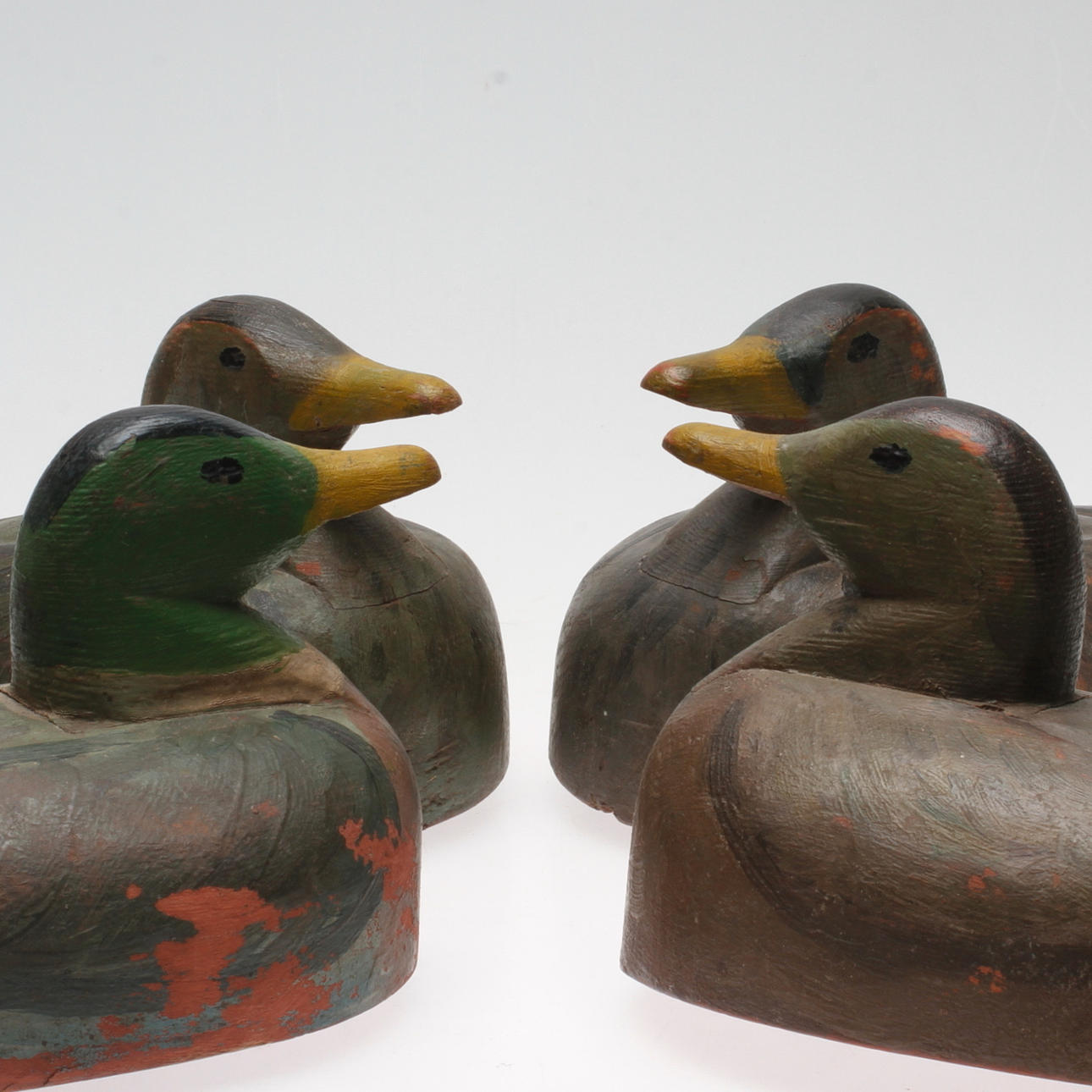 VÄTTAR, 4 st, trä, 1800/1900-tal.