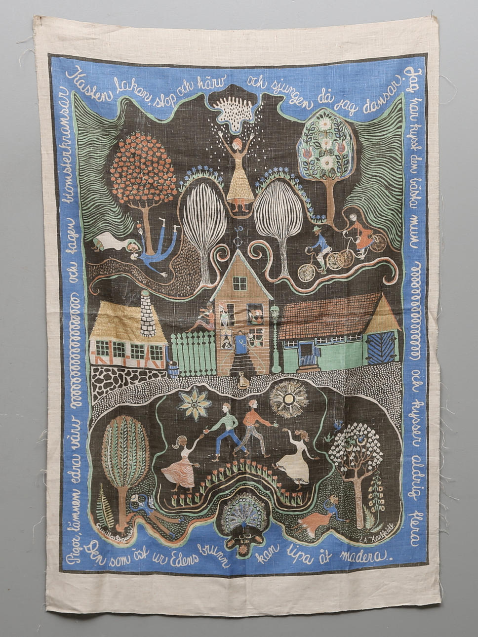 VÄGGBONAD, Gunilla Digman, EA Karlfedt, 1950-tal.