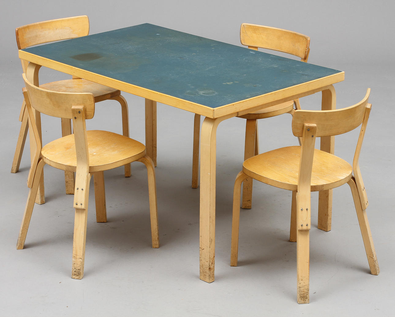 MÖBELGRUPPSDELAR, 5 st , Alvar Aalto, Artek Finland.