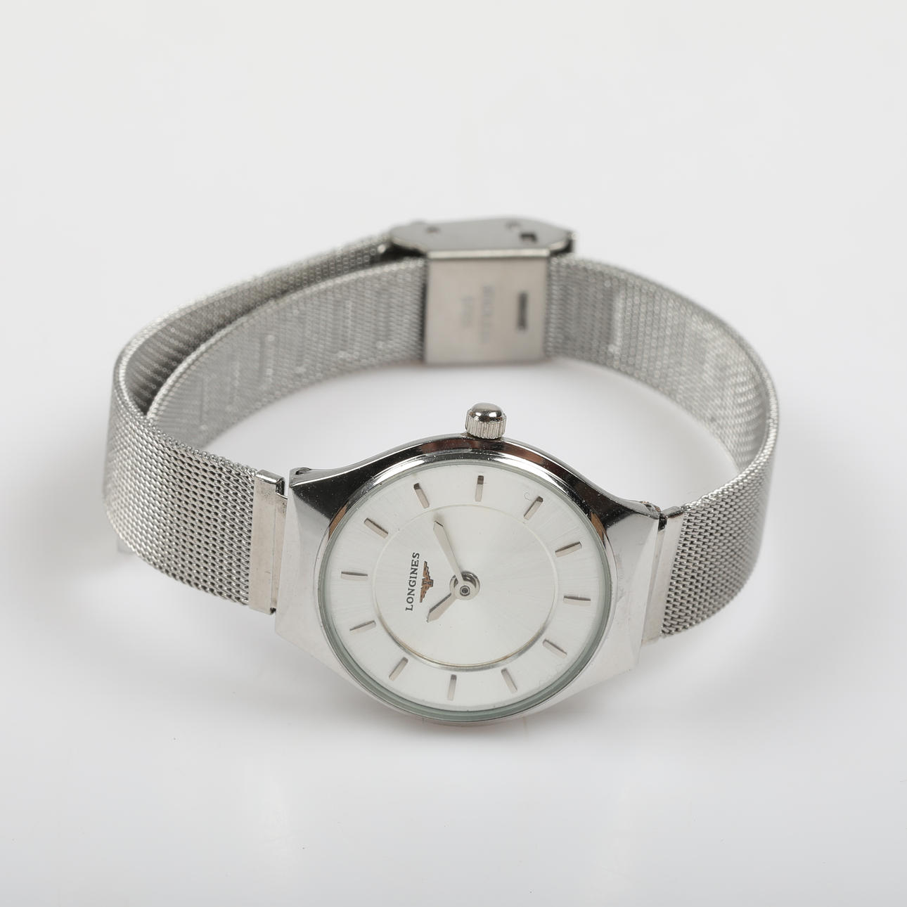 DAMARMBANDSUR, Longines, stål.