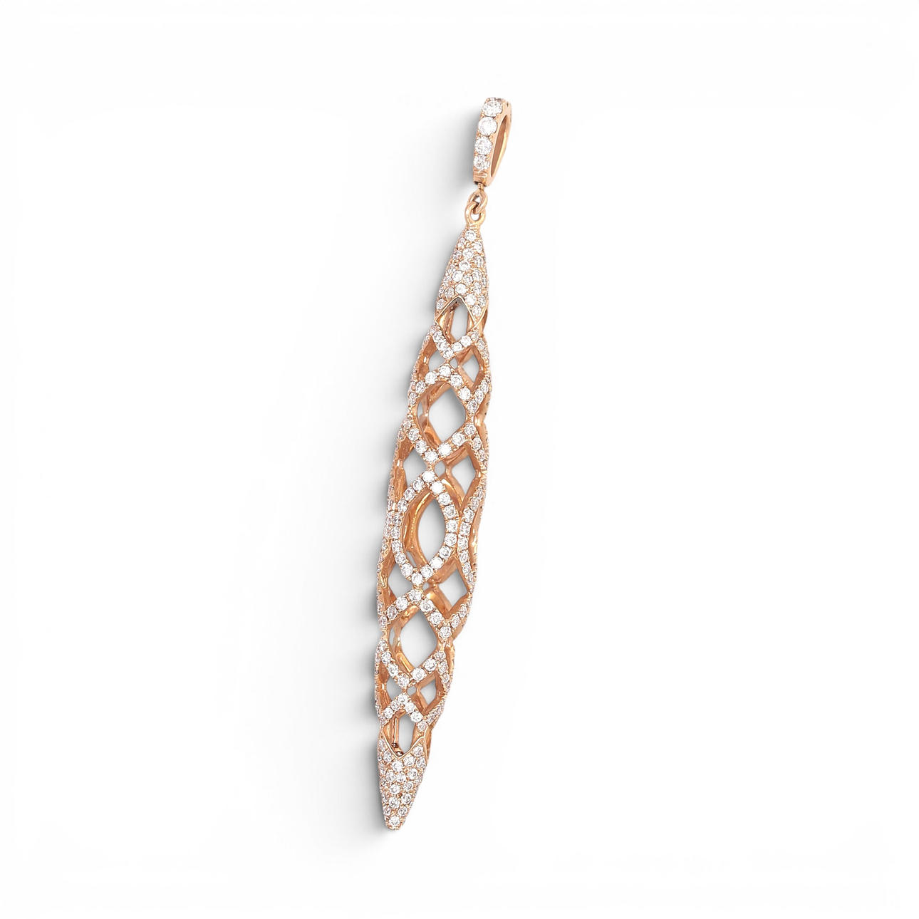 Diamonds long pendant.