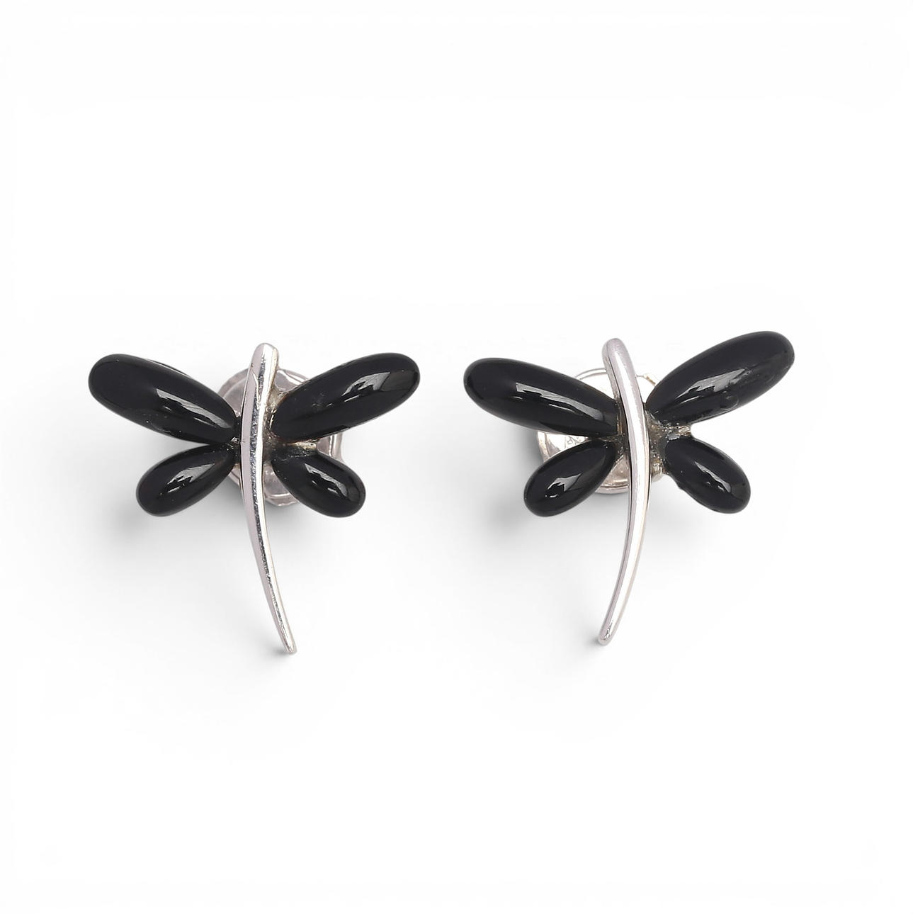 Dragongly-shaped earrings.
