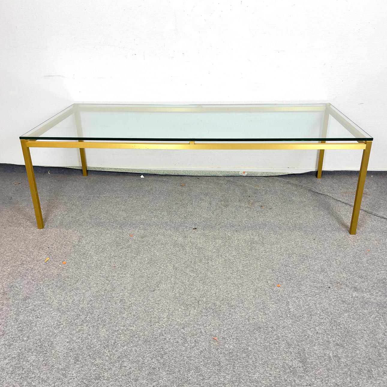 SOFFBORD, mässing, glas, 1970-tal.