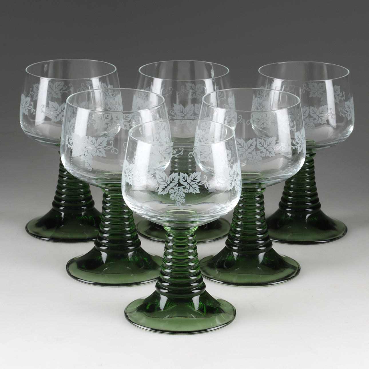 REMMARE, vinglas, 6 st, glas. 1900-tal.