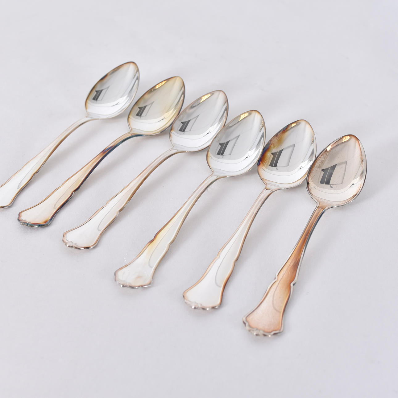 KAFFESKEDAR, 6 st, silver.
