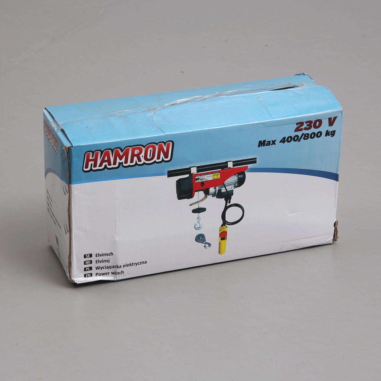 ELEKTRISCHE SEILWINDE, Hamron 400/800 kg.