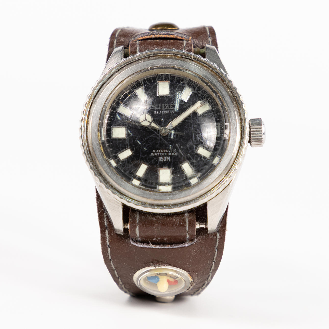 CITIZEN. 150 m, 40 mm, dykarur.