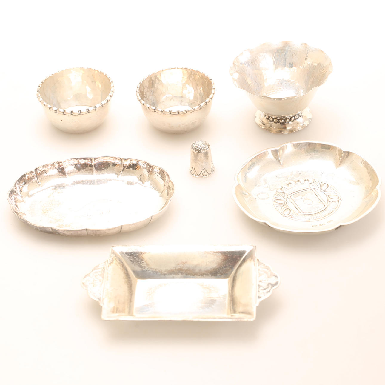 DIVERSE SILVER, 7 delar.