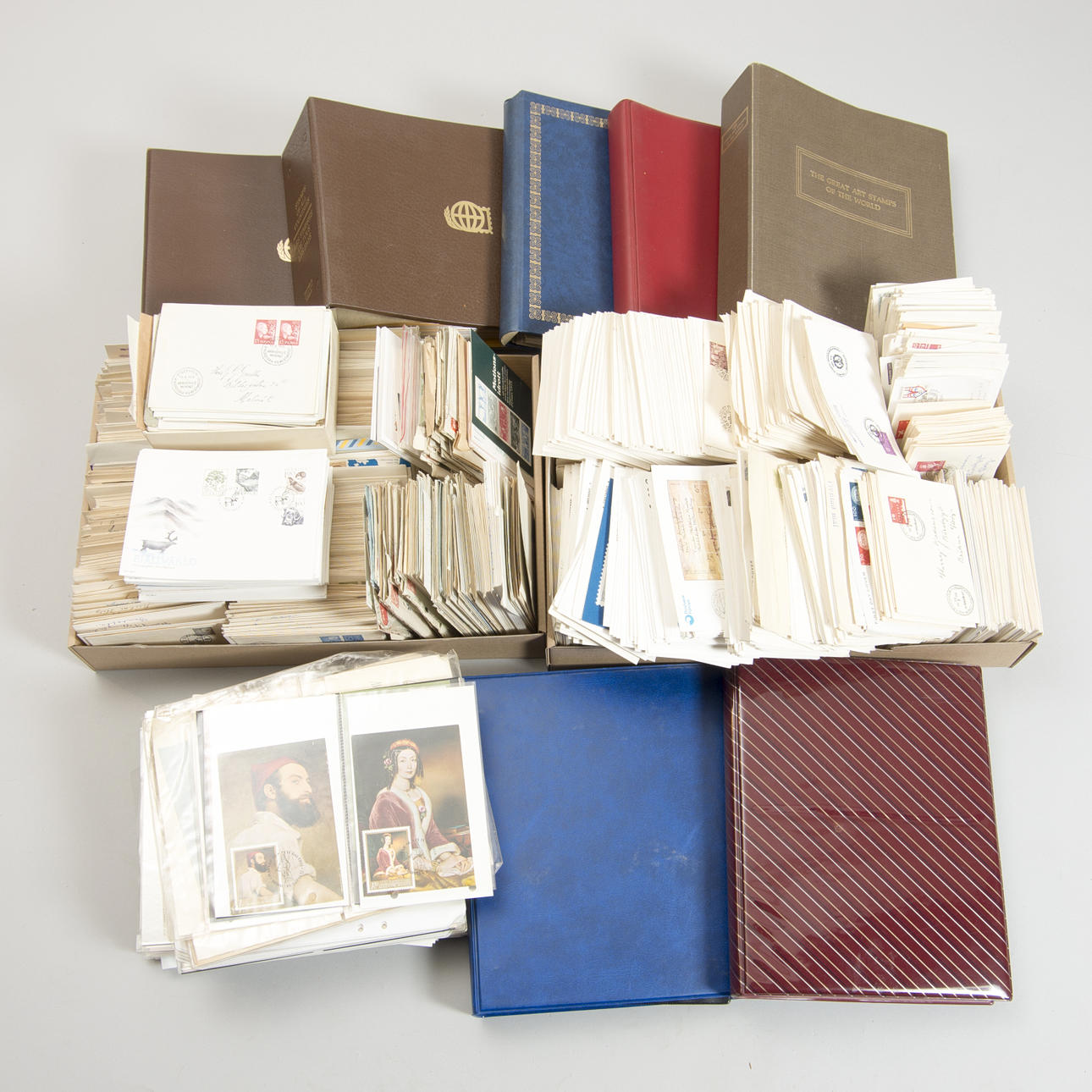 FÖRSTADAGSBREV SAMT FRIMÄRKEN, olika länder.