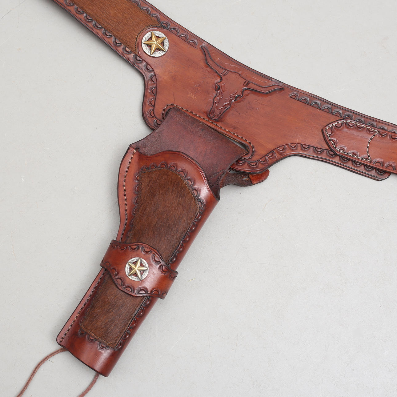 HÖLSTER för revolver, läder.