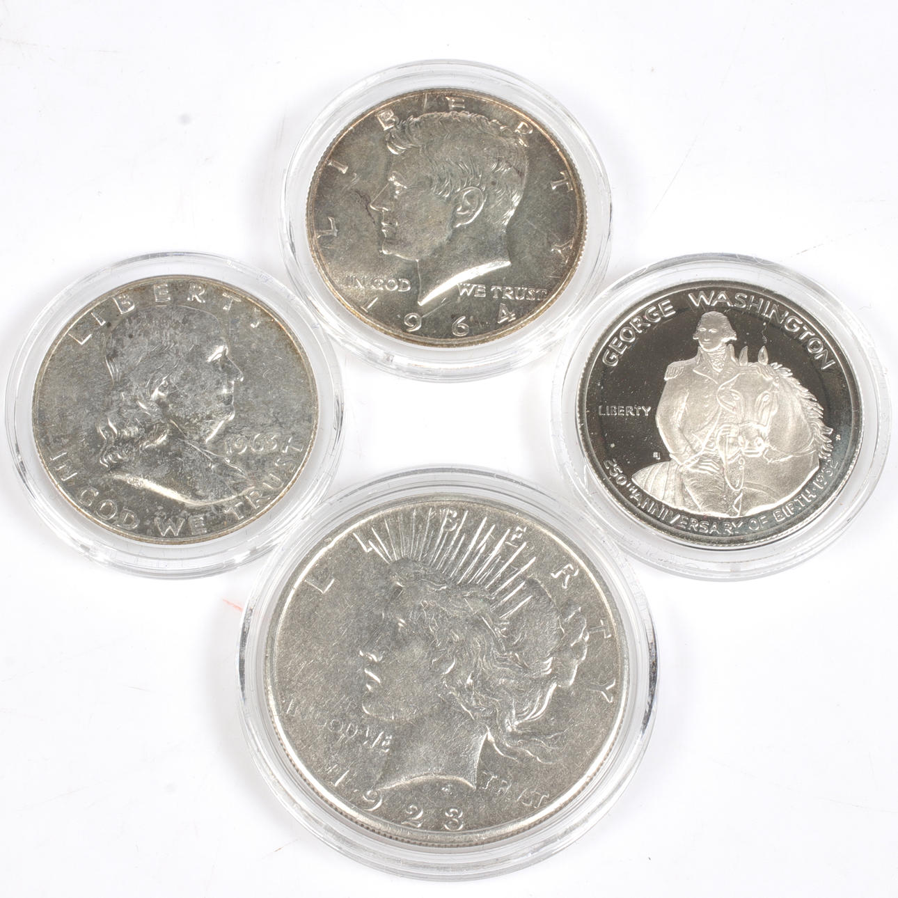 SILVERMYNT, 4 st. USA. 1900-tal.