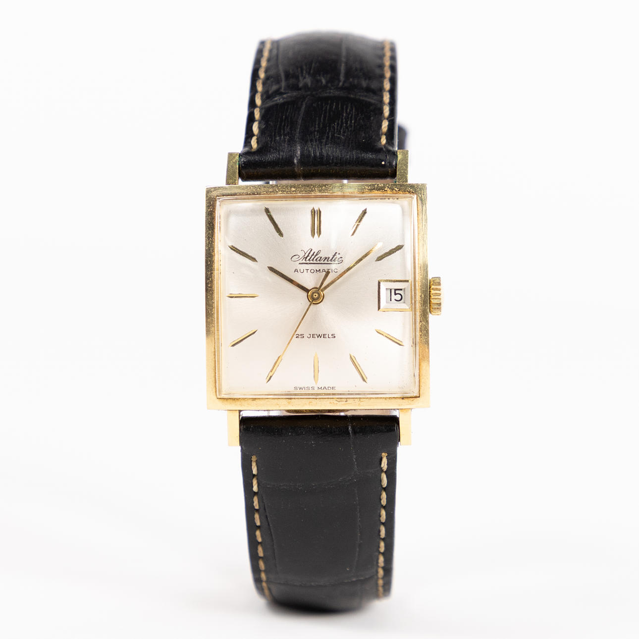 ATLANTIC, Automatic, 18k guld, 28x28 mm.