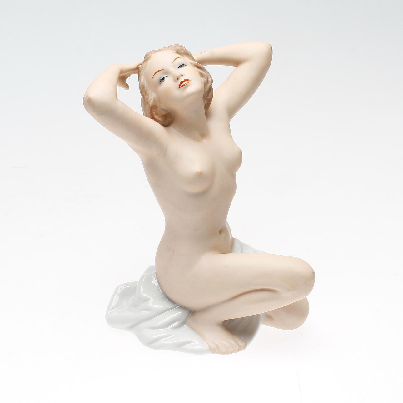 FIGURIN, porslin, Karl Steiner, Wallendorf, 1900-tal.