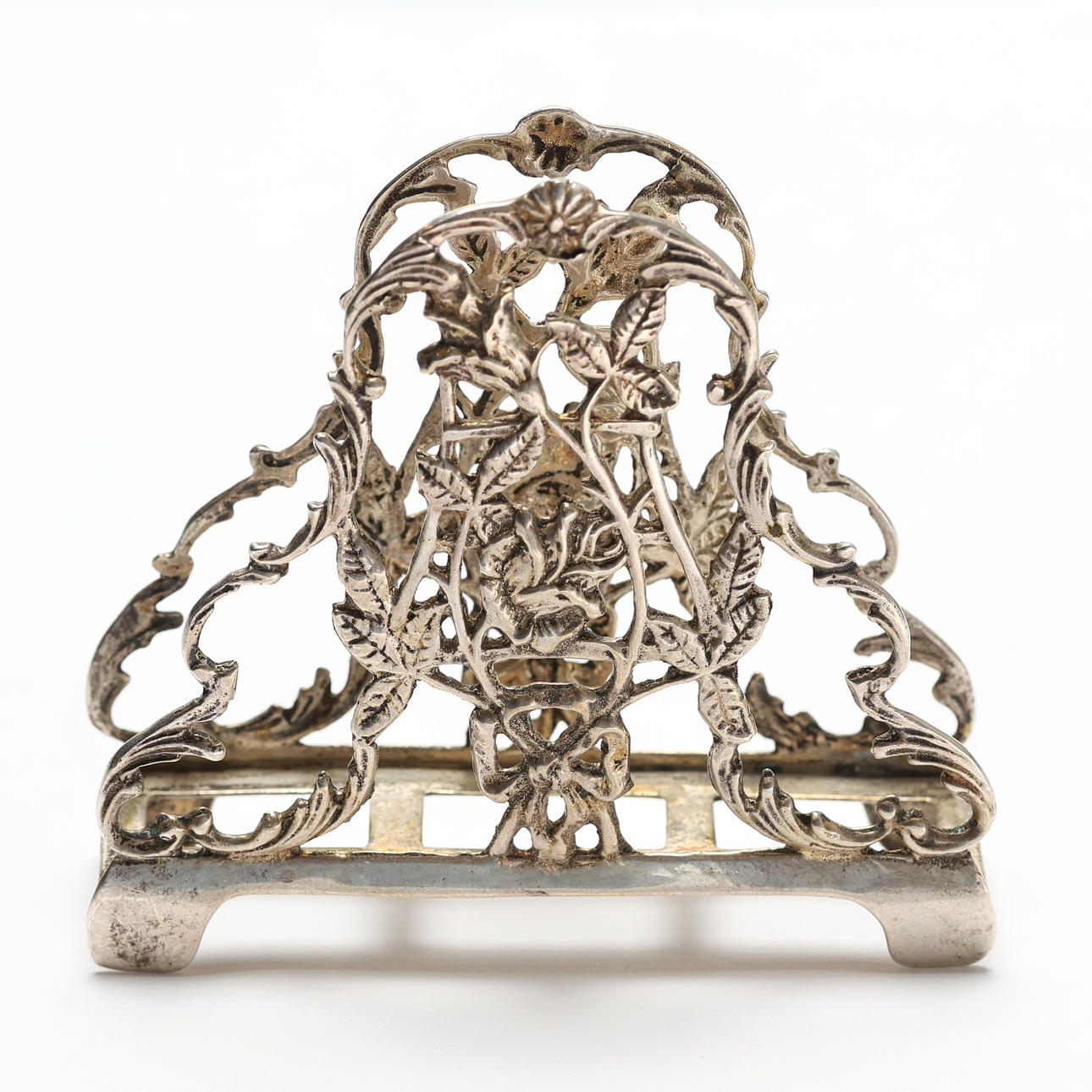 NAPKIN HOLDER, silver, 1961. Weight 47 grams.