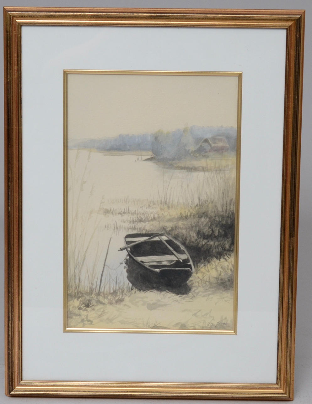 ULF PETTERSSON VÄSTERVIK. FÖRTÖJD EKA, akvarell.