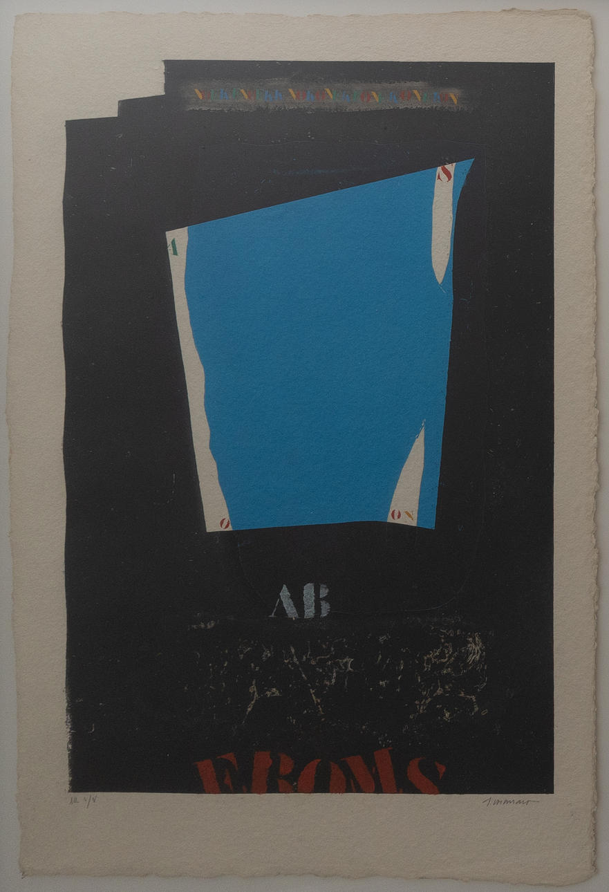 JAMES COIGNARD. "Ouverture bleue", lithograph no. ea 1/V, signed.