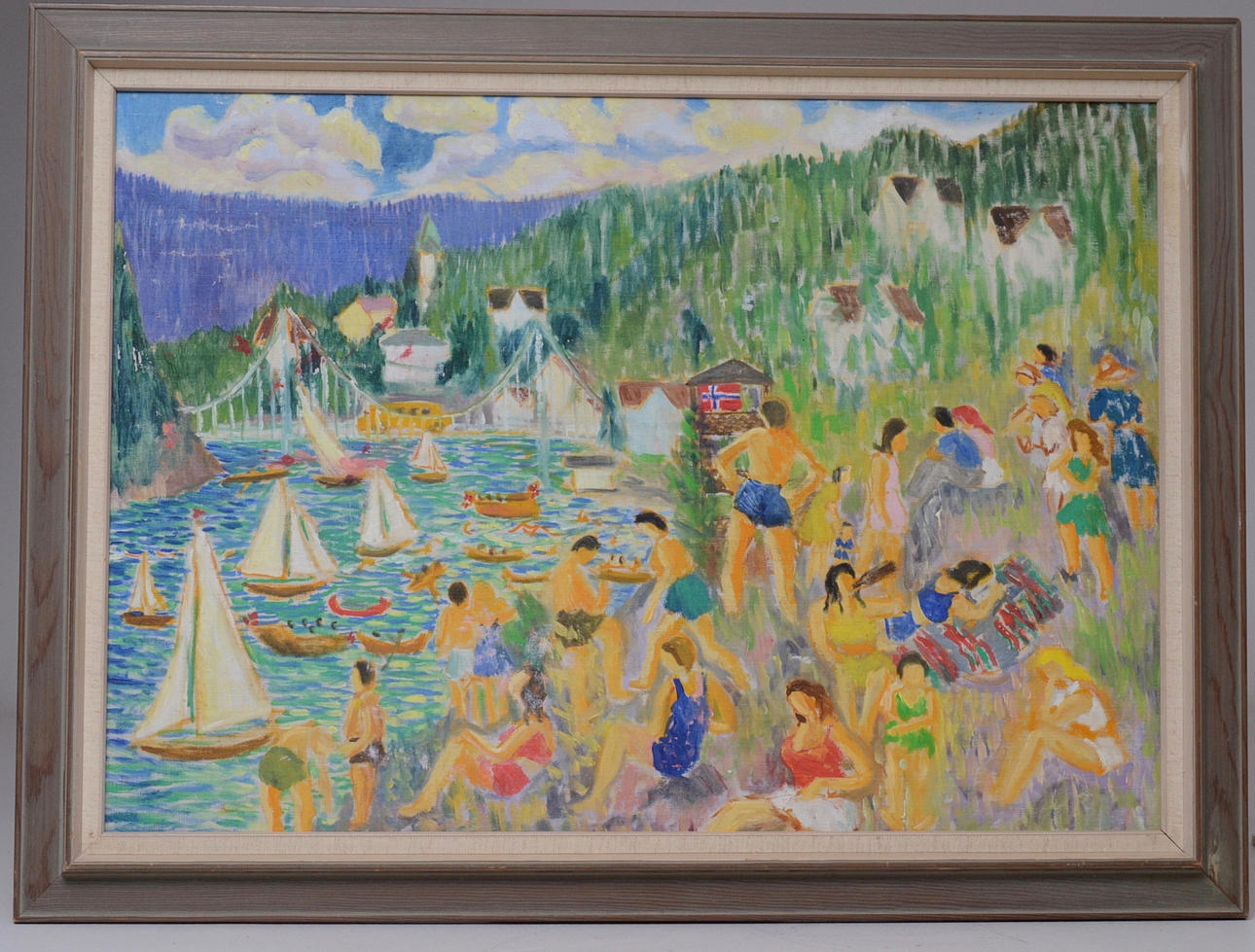 OKÄND KONSTNÄR, Badande sällskap.