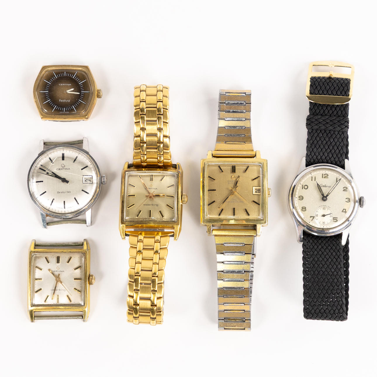 CERTINA, armbandsur, 6 st.