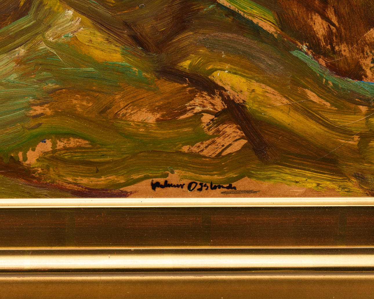 HELMER OSSLUND. Landscape. Art - Paintings - Auctionet
