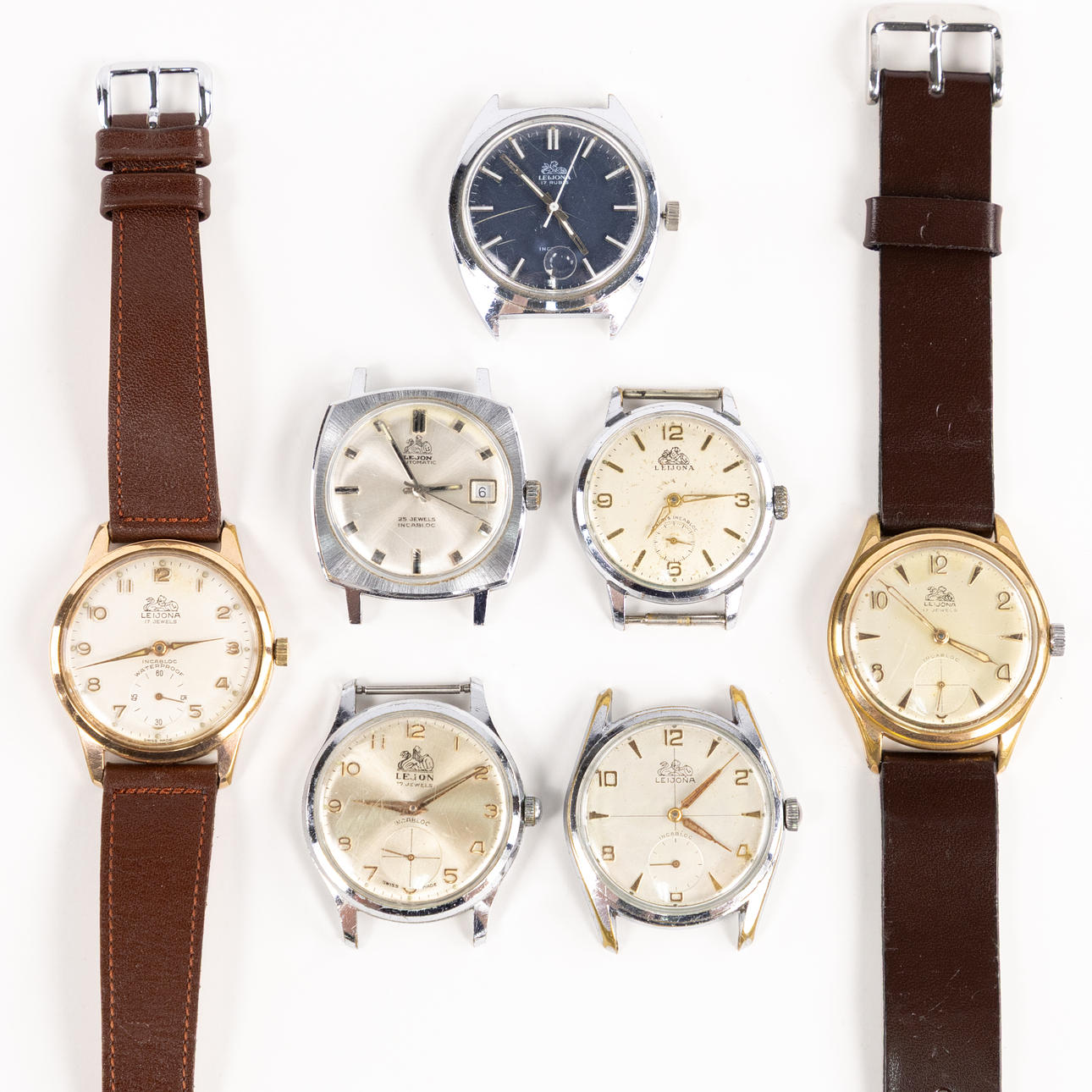 ARMBANDSUR, 7 st, Lejon, Lijona.