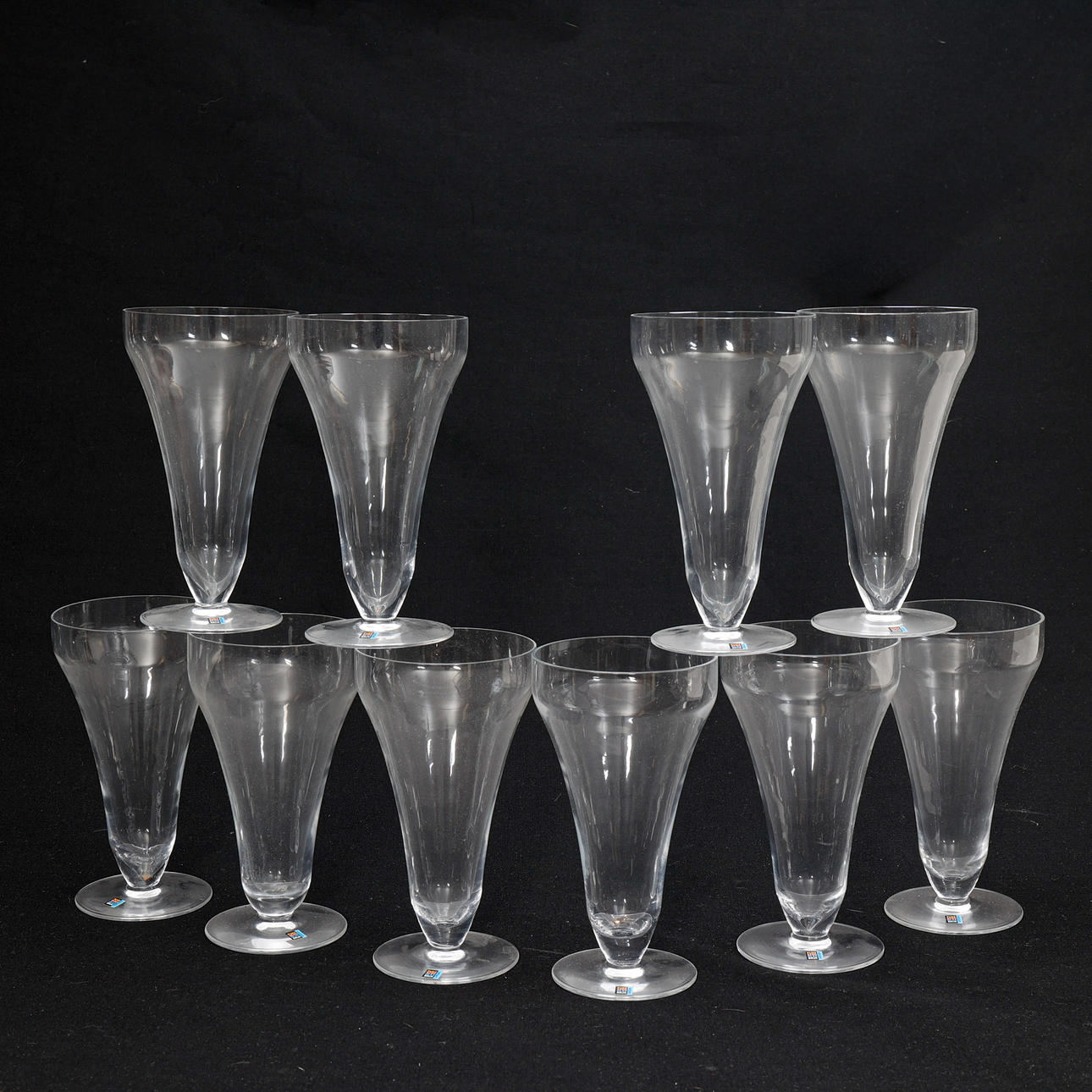 GLAS, " trumpetglas ", Pukeberg.