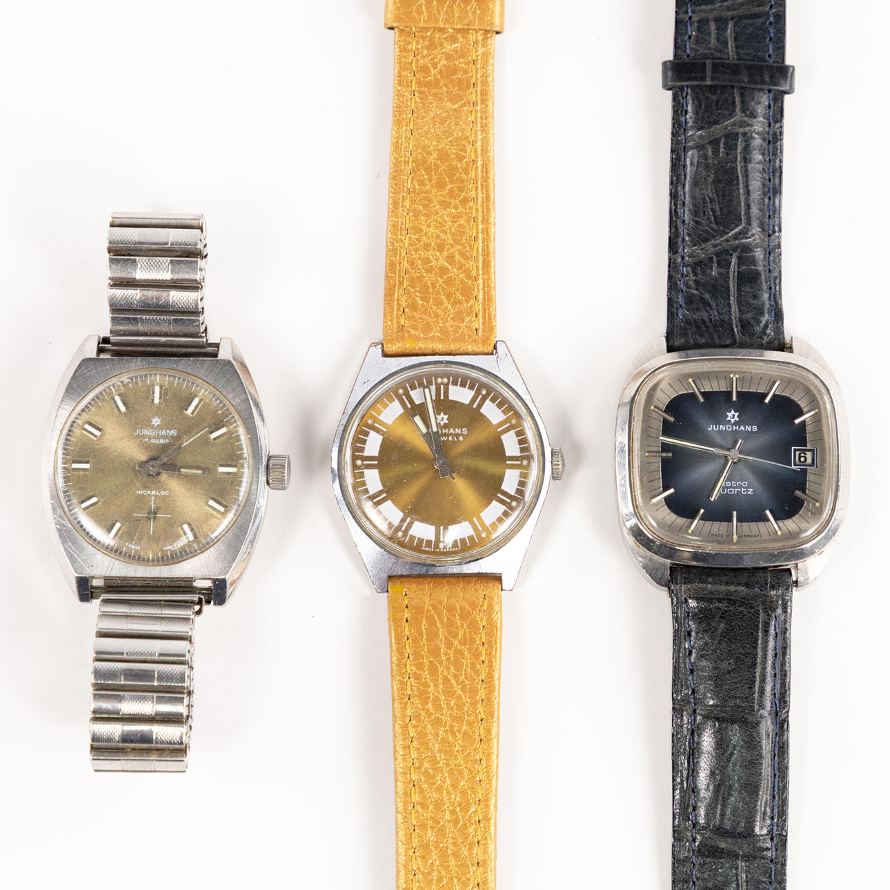 JUNGHANS, 3 st, största 37 mm.