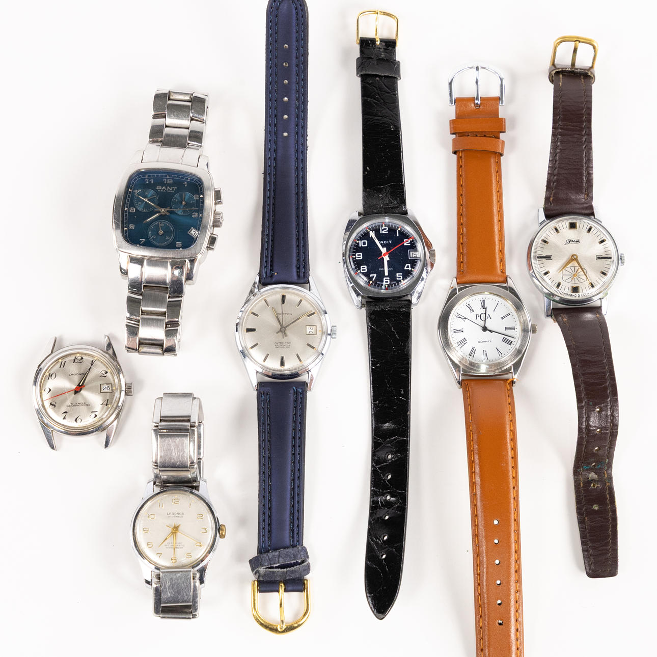 ARMBANDSUR, 7 st, bl a Drotten.