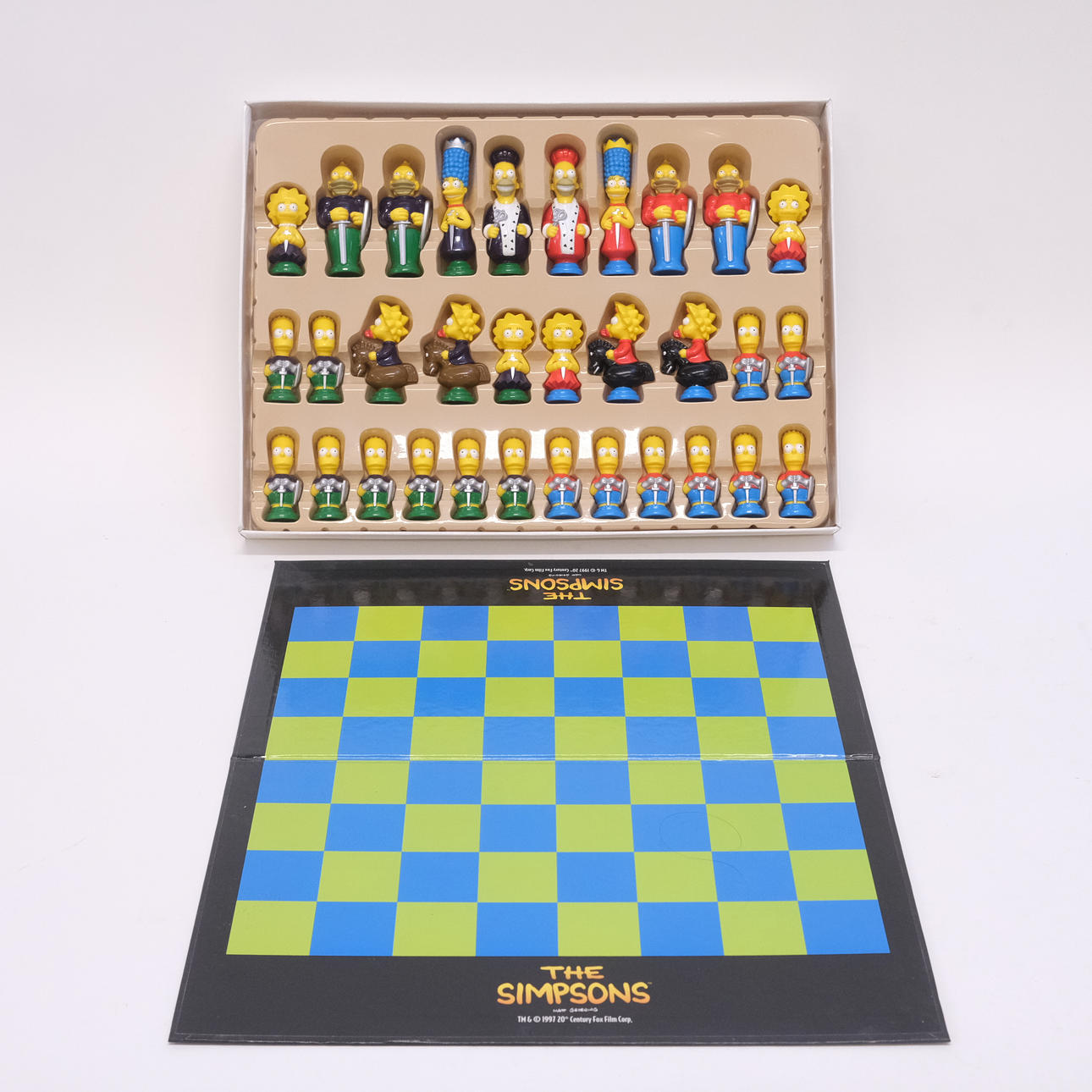 SCHACKSPEL MED PJÄSER, THE SIMPSONS.