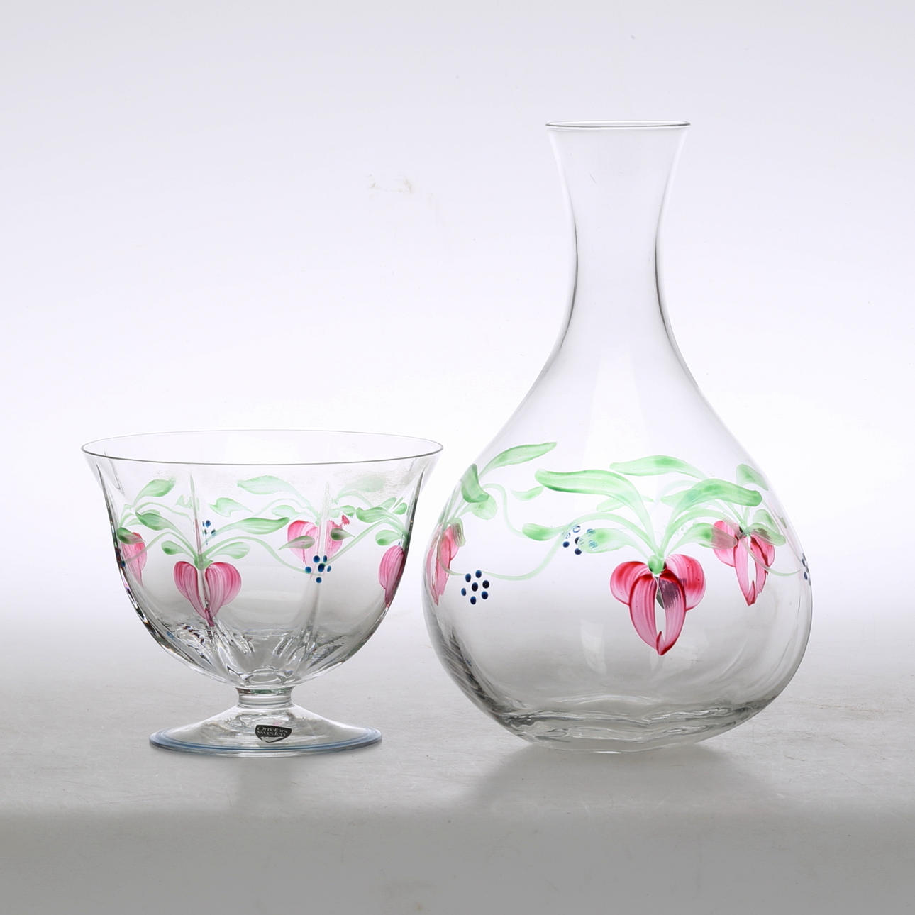 KARAFF samt SKÅL, "Maja", Eva Englund, Orrefors.