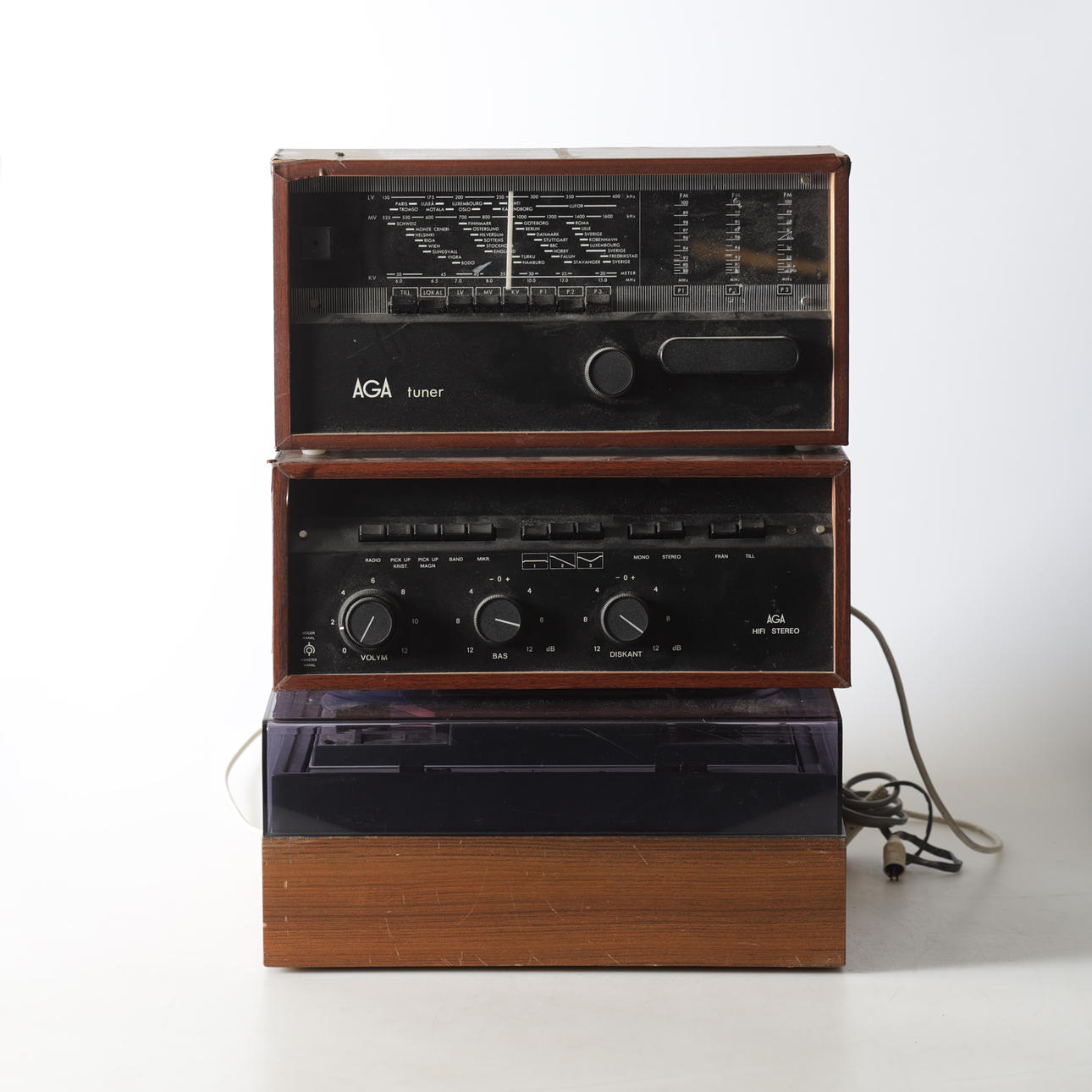 RULLBANDSPELARE, radio samt stereo, Aga.