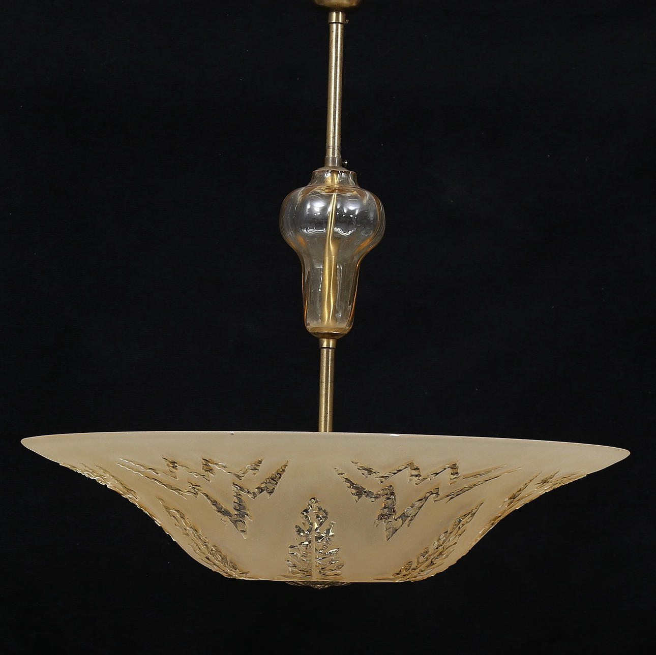 CEILING LAMP, Swedish Modern, possibly Orrefors.