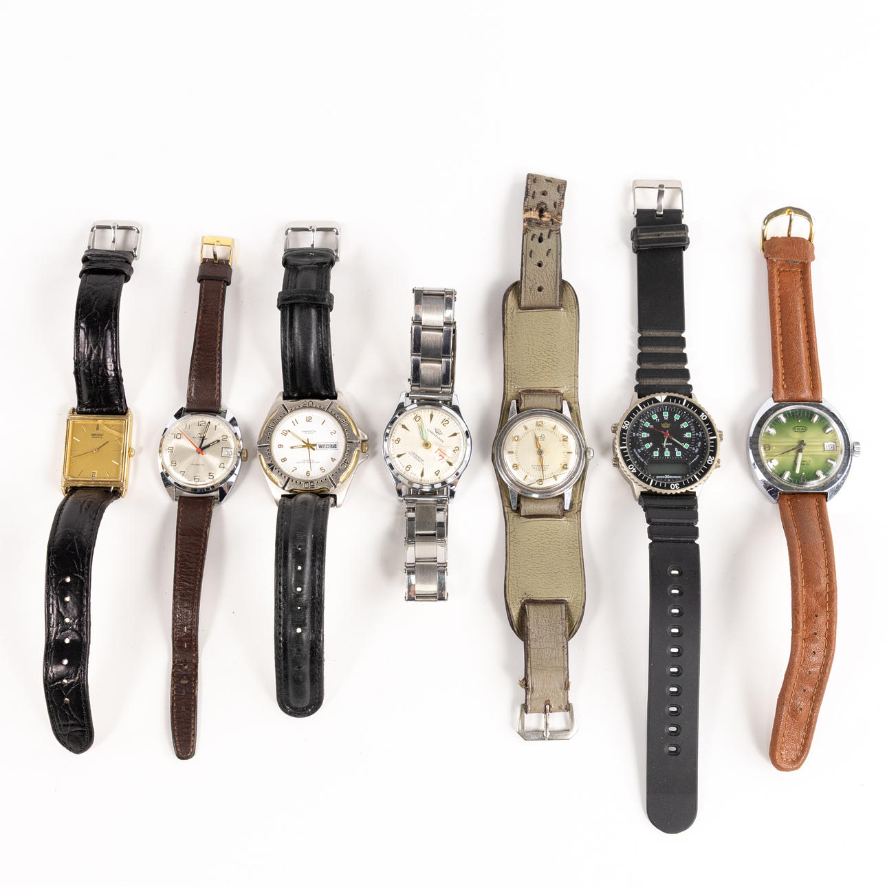 ARMBANDSUR, 7 st, bl a Nilax.