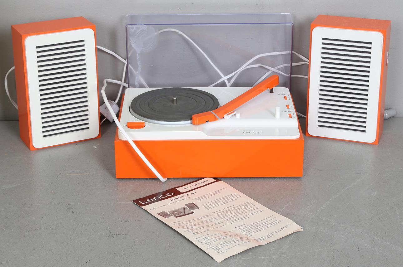 SKIVSPELARE, Lenco 811 V Pop stereo, 1970-tal.