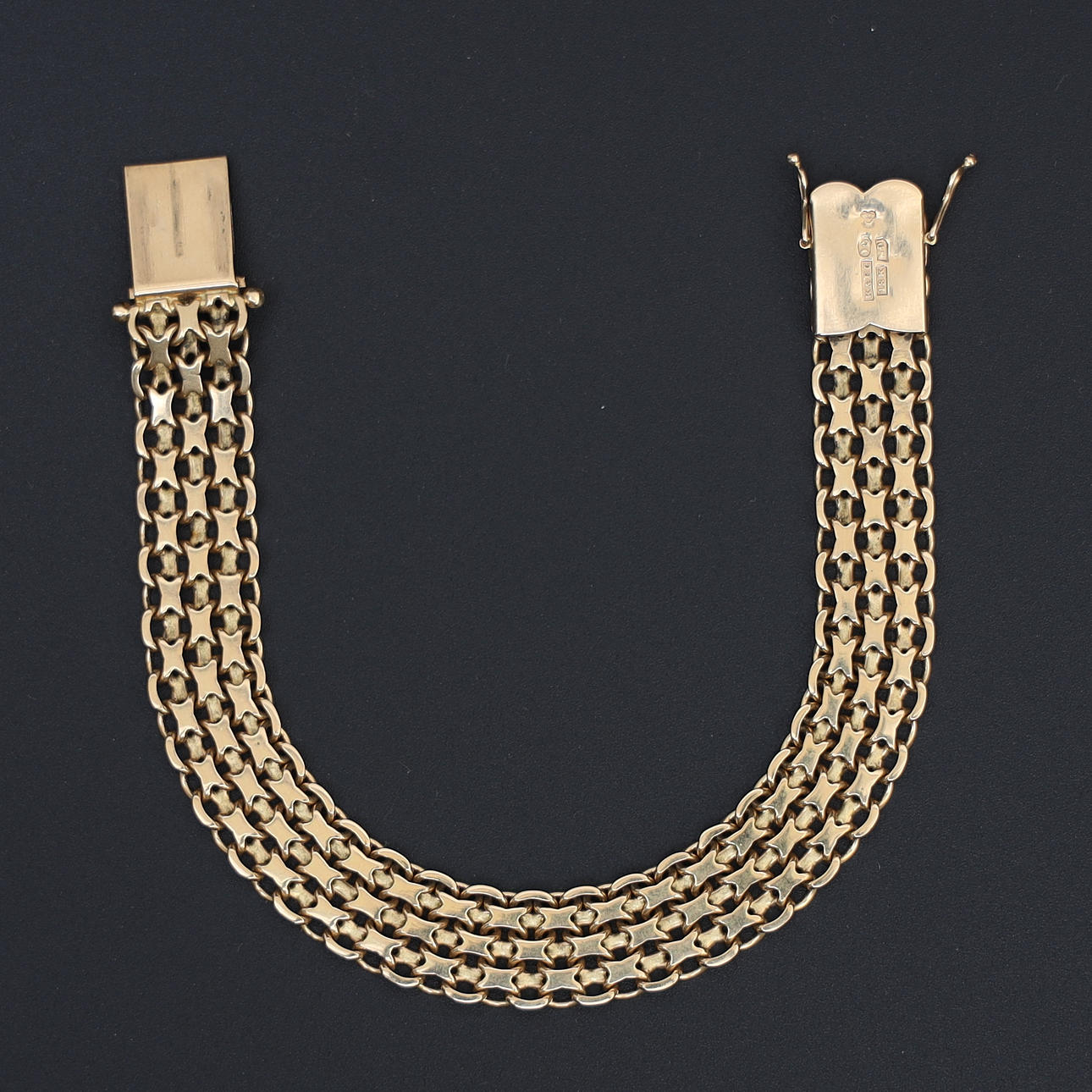 ARMBAND, 18k, guld, X-länk K & Ec, 1963.