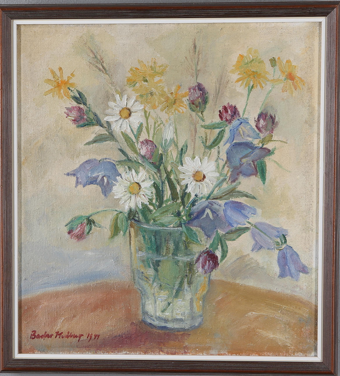 BARBRO HEDBERG. Stilleben, olja på duk, signerad.