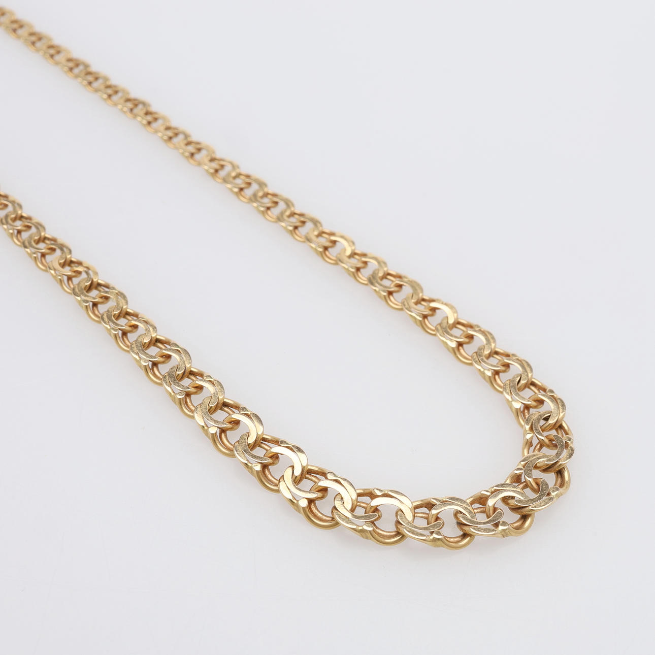 COLLIER, 18K GULD, VIKT CA 8,9 GRAM.