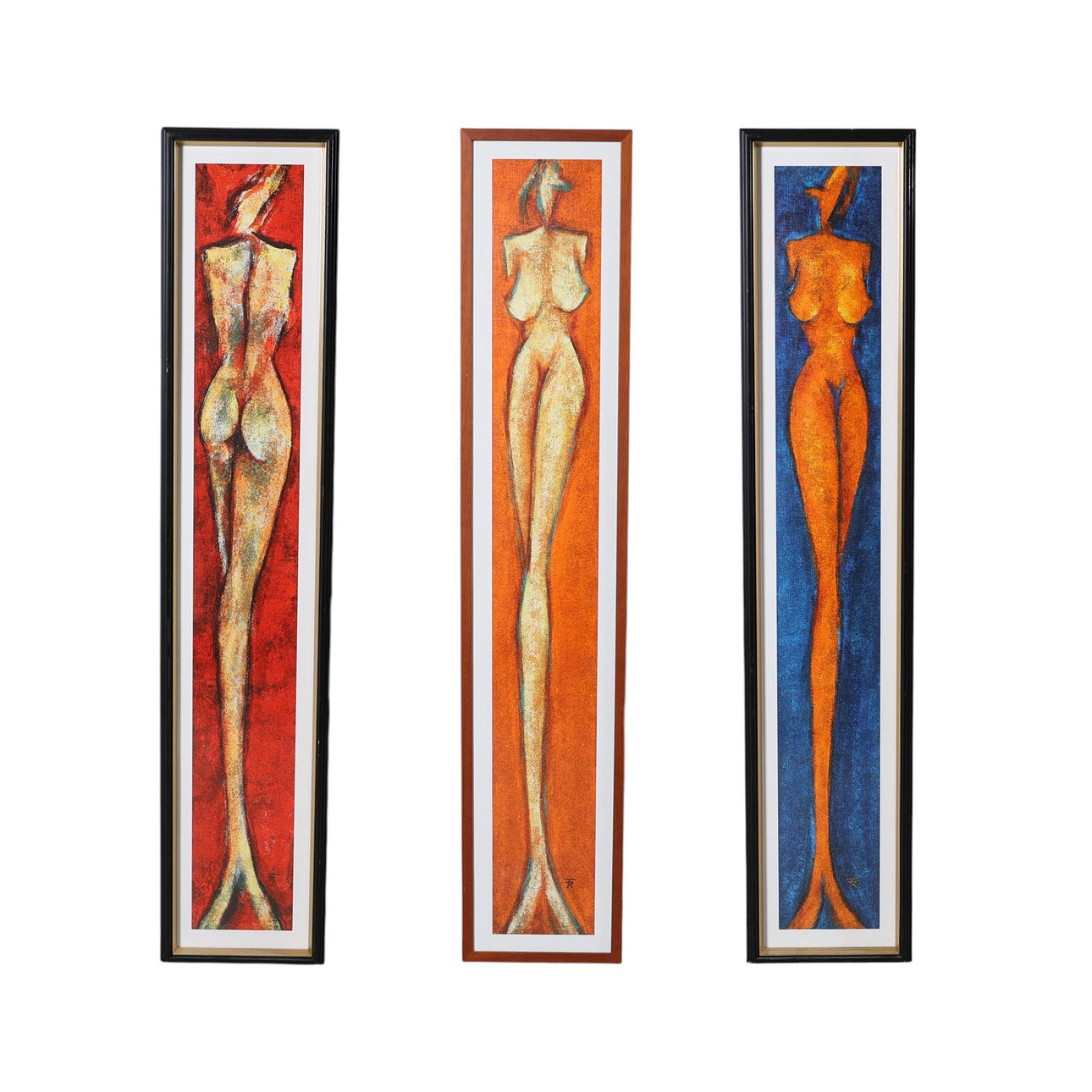 AFFISCHER, 3 st, kvinnofigurer, samtida.