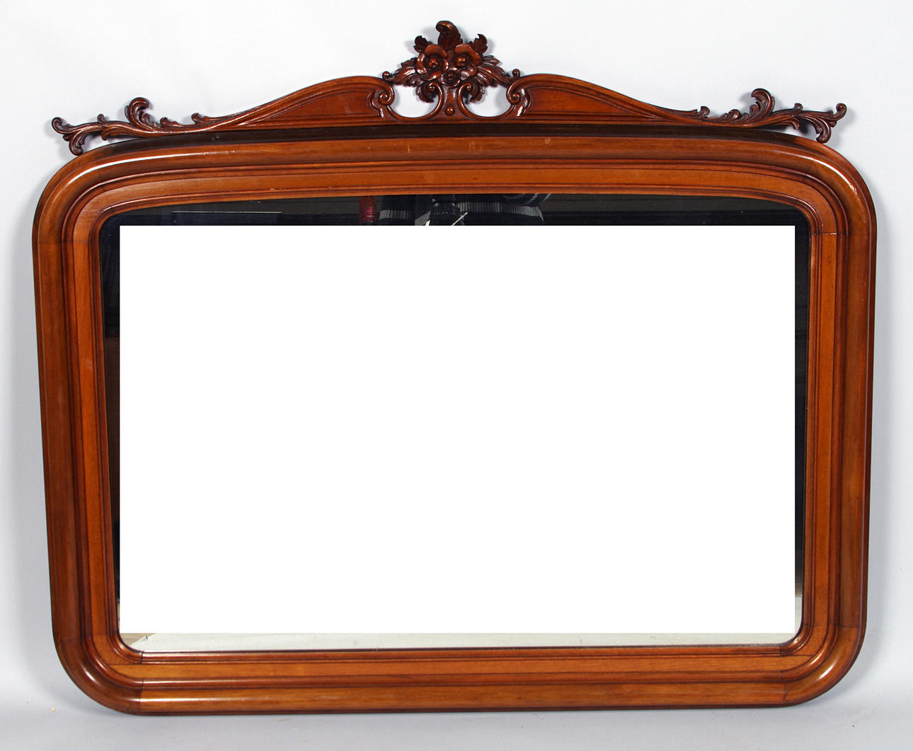 SPEGEL, mahogny, nyrokoko, sent 1800-tal.